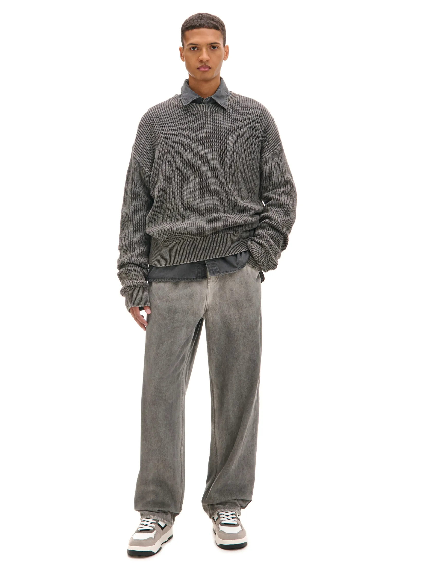 Best Cieniowane spodnie wide leg Spodnie