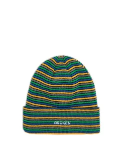 New Czapka beanie w paski Czapki
