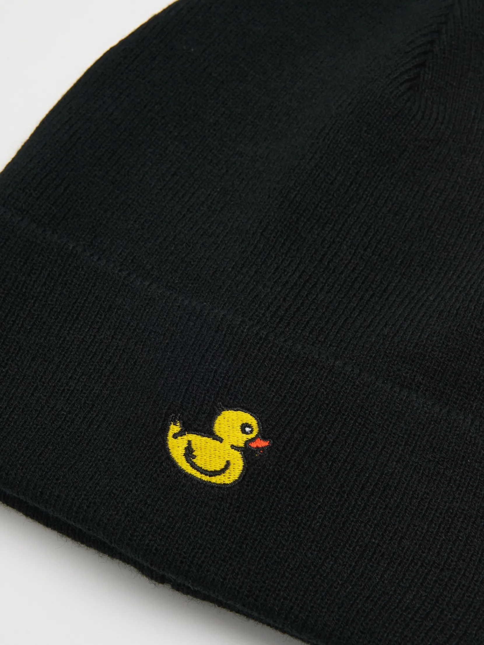 Fashion Czapka beanie z naszywką kaczki Czapki