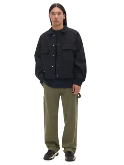 Clearance Czarna bawełniana kurtka katanka Kurtki, Płaszcze|Denim