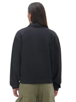 Clearance Czarna bawełniana kurtka katanka Kurtki, Płaszcze|Denim