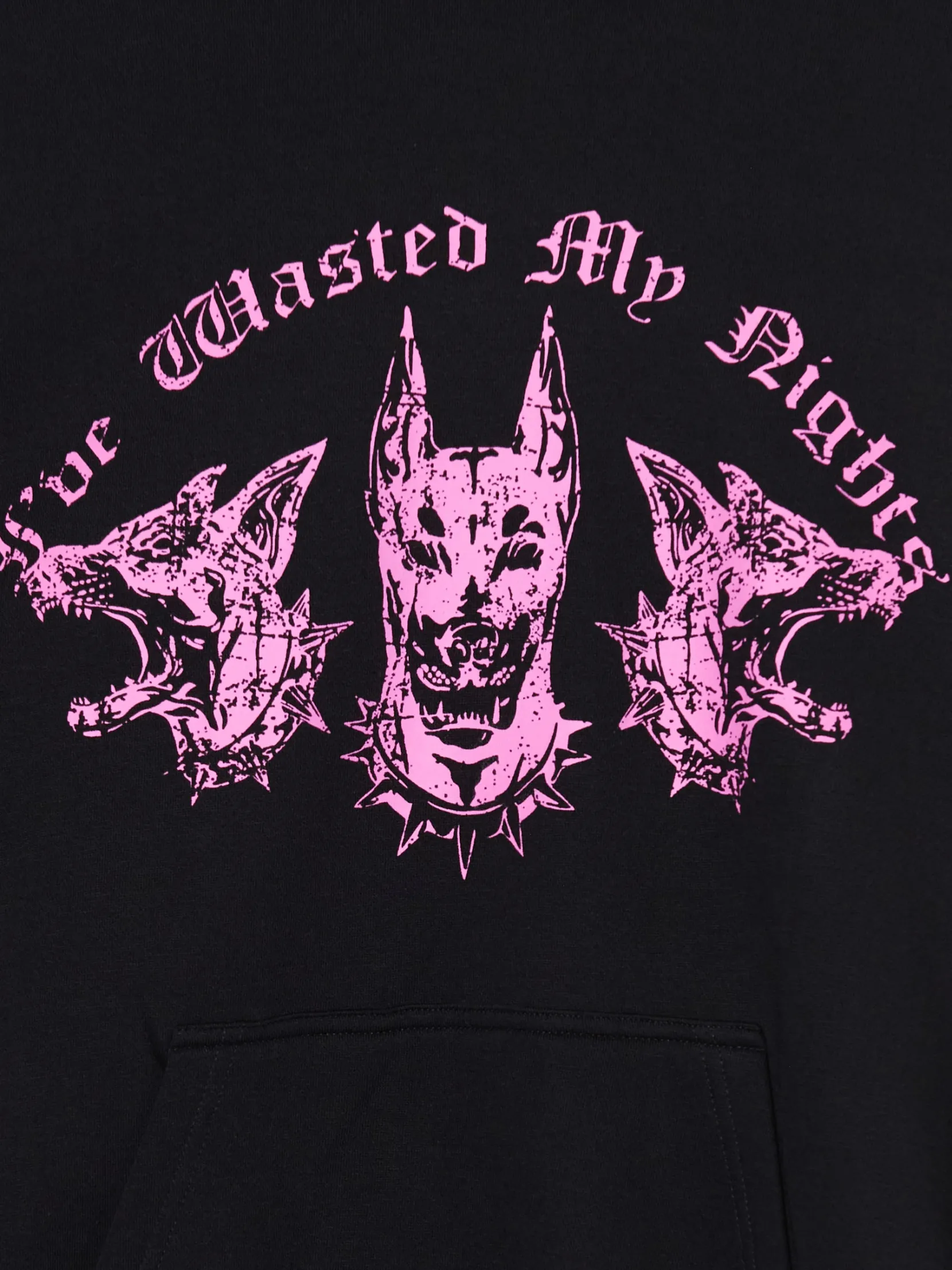 New Czarna bluza hoodie z dobermanami UNISEX Unisex|Unisex