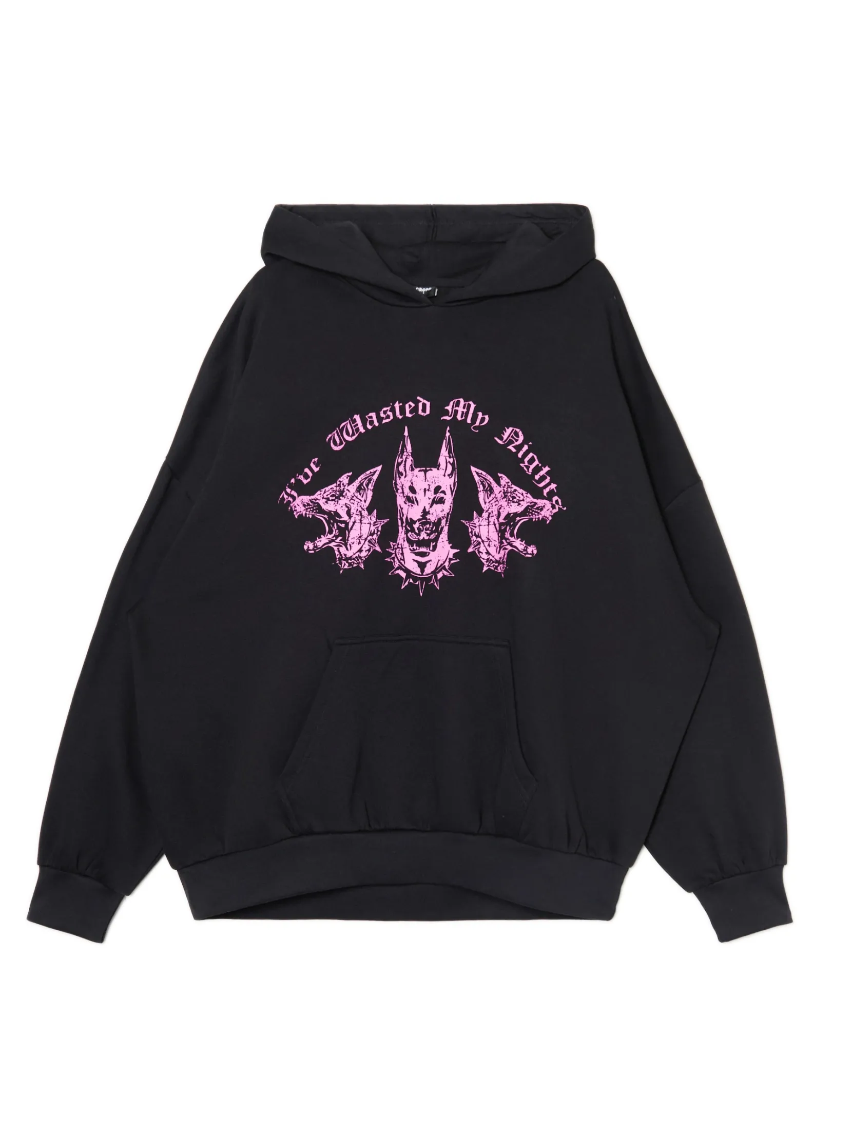 New Czarna bluza hoodie z dobermanami UNISEX Unisex|Unisex
