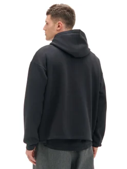 Sale Czarna bluza hoodie z naszyjnikiem Bluzy