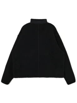 Outlet Czarna bluza sherpa Bluzy