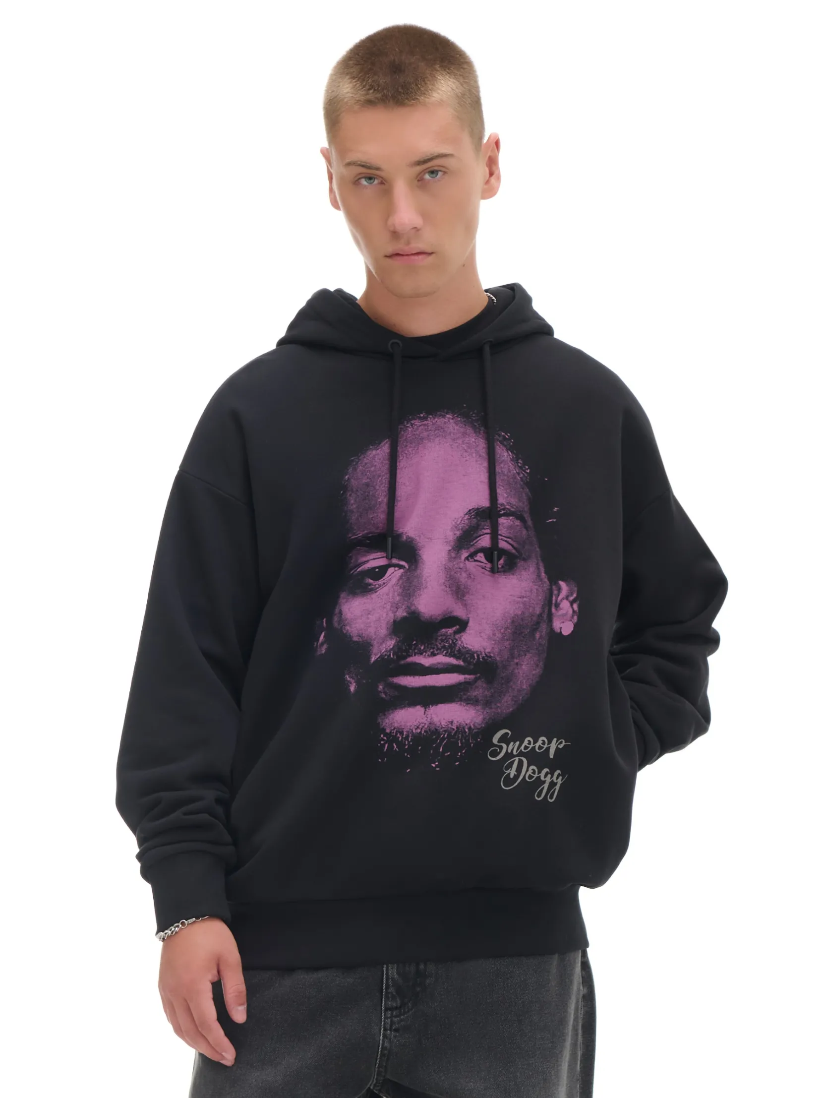 Outlet Czarna bluza Snoop Dogg Bluzy