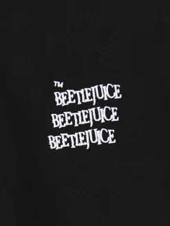 Outlet Czarna bluza z kapturem Beetlejuice Bluzy