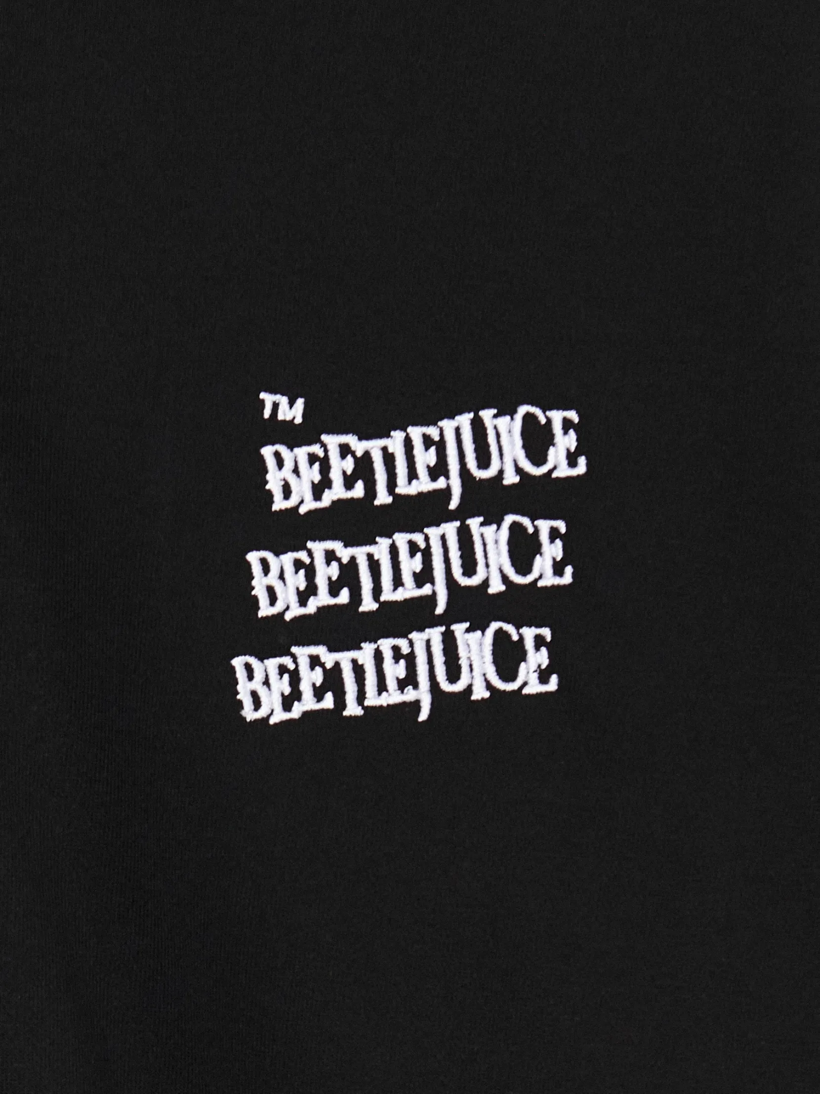 Outlet Czarna bluza z kapturem Beetlejuice Bluzy