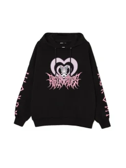 Outlet Czarna bluza z kapturem Kuromi Bluzy