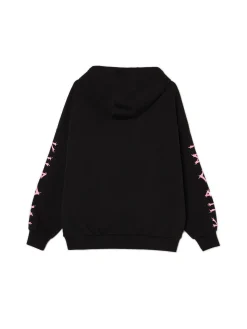 Outlet Czarna bluza z kapturem Kuromi Bluzy