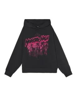 Outlet Czarna bluza z kapturem Monster High Bluzy