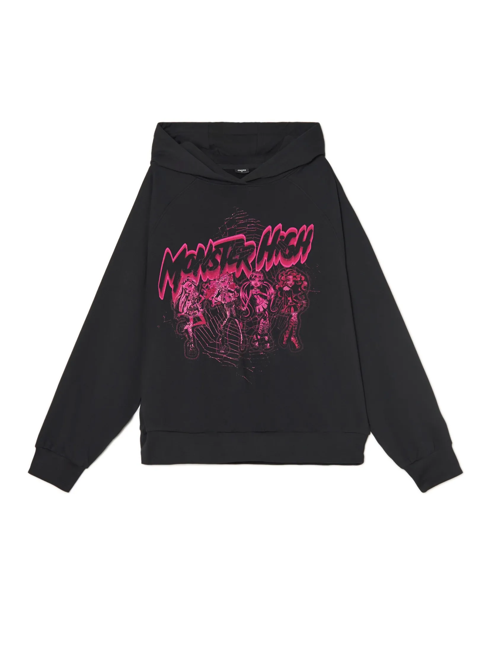 Outlet Czarna bluza z kapturem Monster High Bluzy