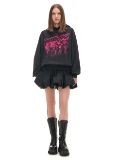 Outlet Czarna bluza z kapturem Monster High Bluzy
