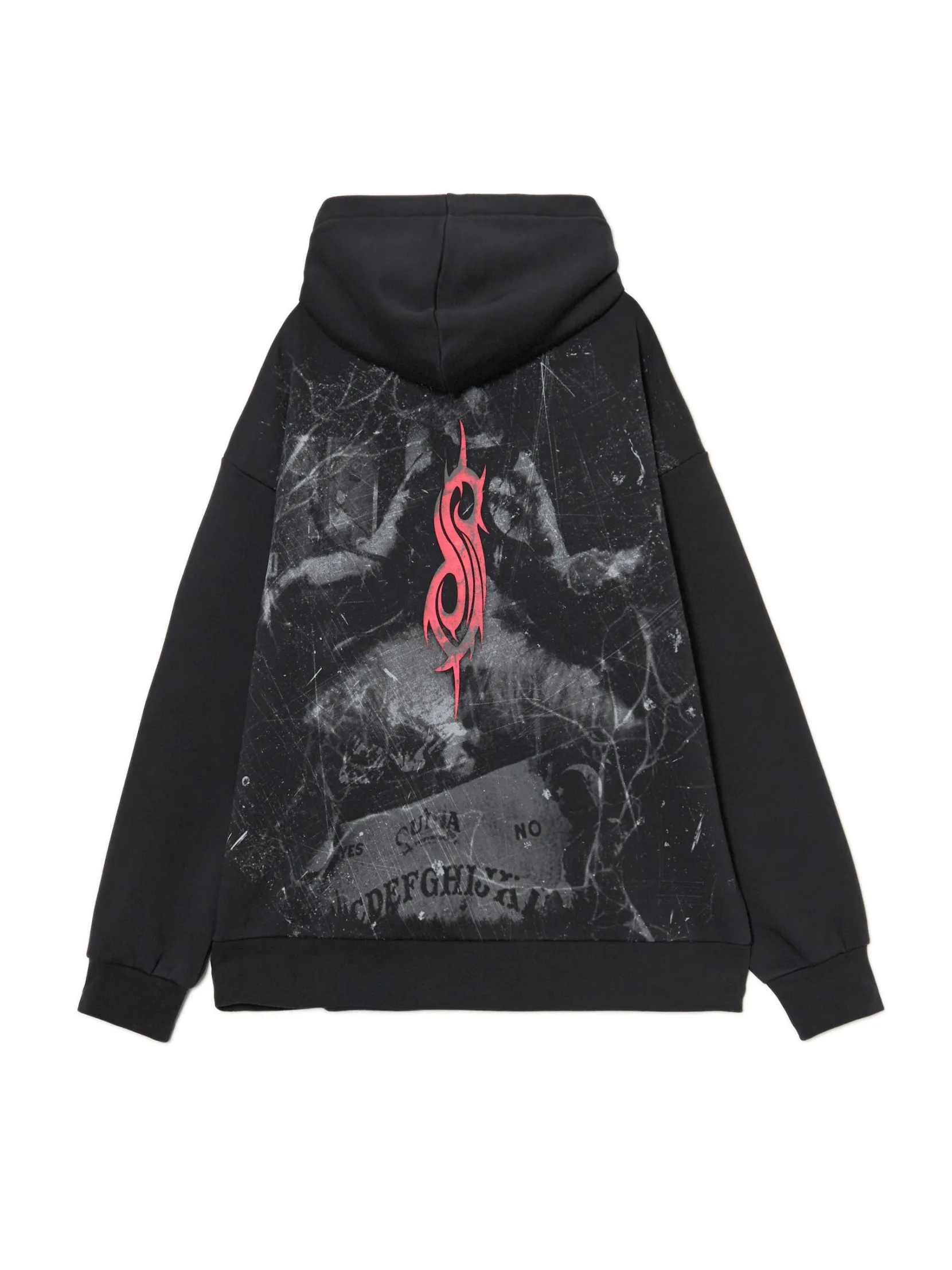 Fashion Czarna bluza z kapturem Slipknot Bluzy