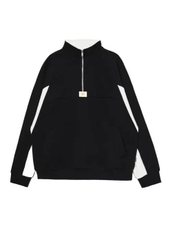 Online Czarna bluza ze stójką Bluzy