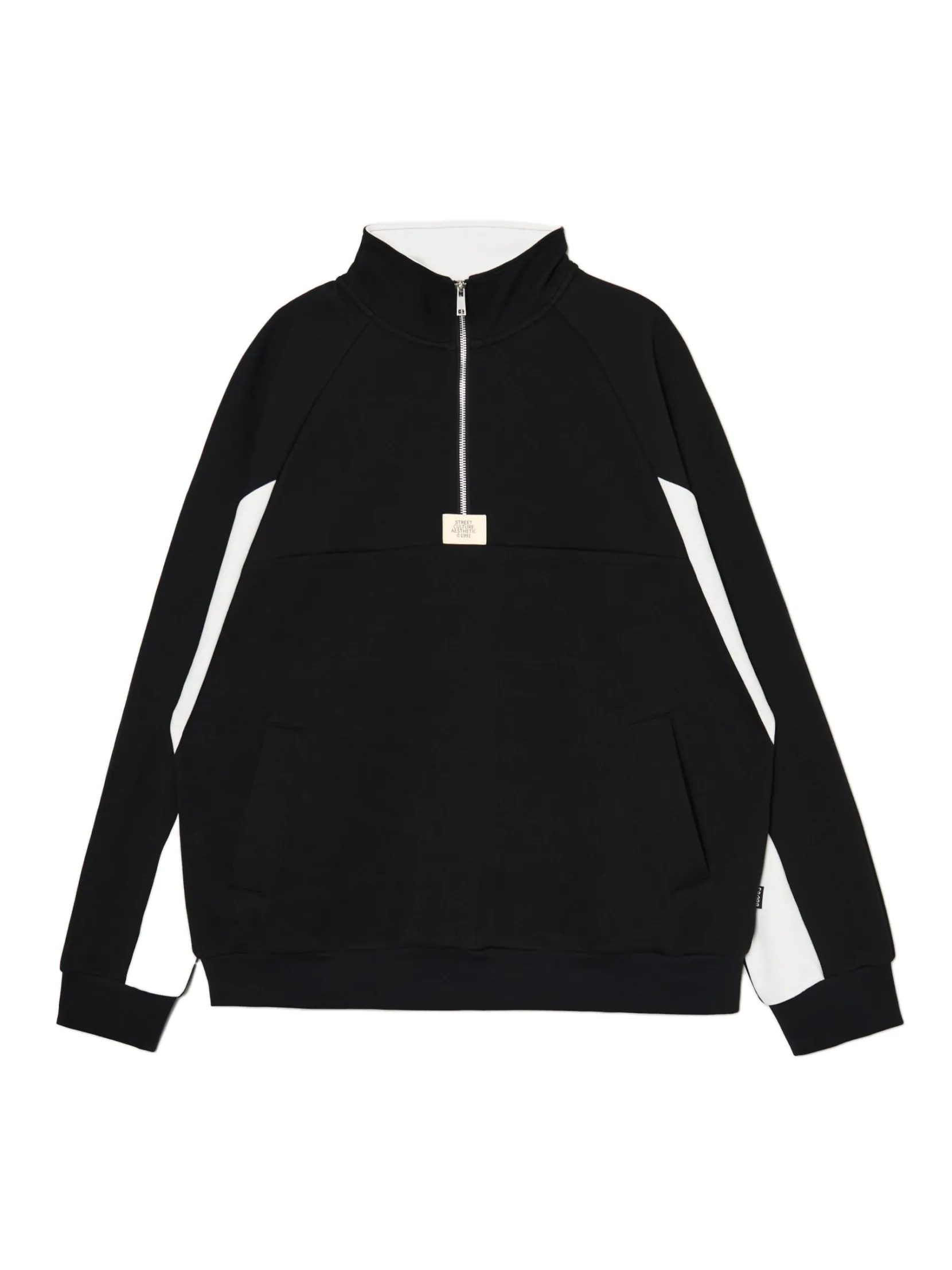 Online Czarna bluza ze stójką Bluzy