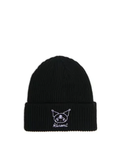 Online Czarna czapka beanie Kuromi Czapki