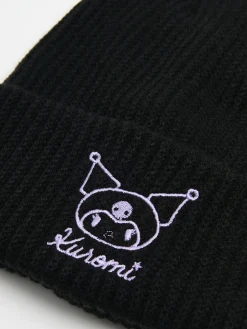 Online Czarna czapka beanie Kuromi Czapki