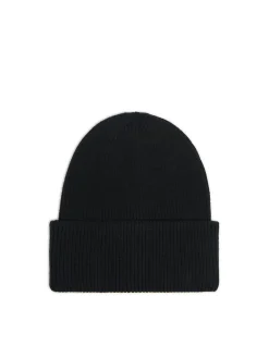 New Czarna czapka beanie z dodatkiem wiskozy Czapki