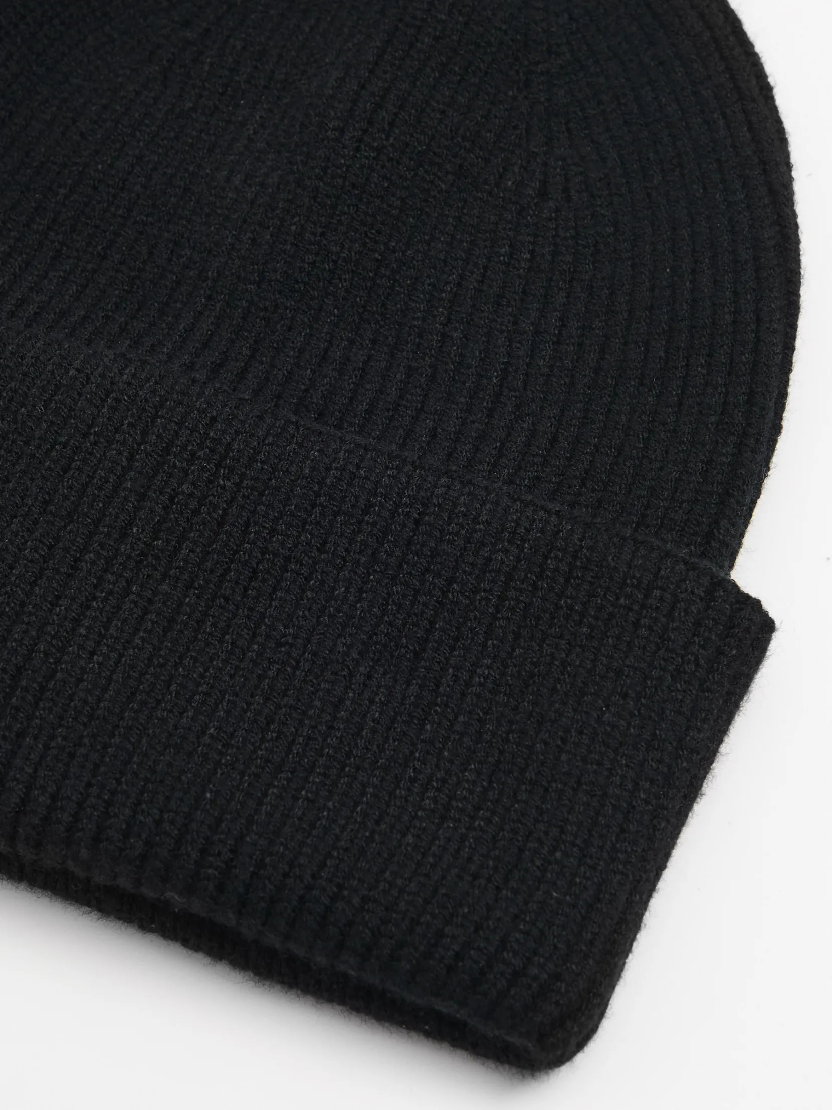 New Czarna czapka beanie z dodatkiem wiskozy Czapki