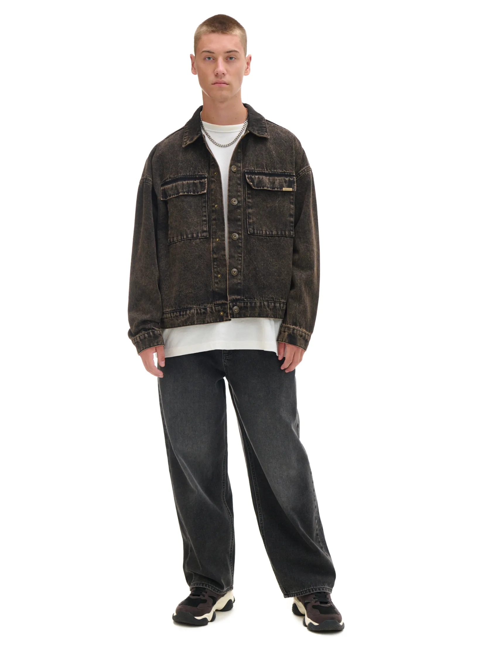 Best Czarna jeansowa kurtka Kurtki, Płaszcze|Denim