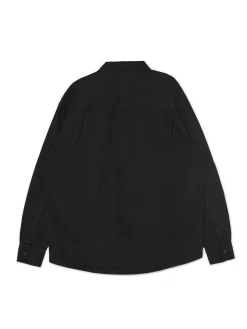 Clearance Czarna koszula z kieszeniami Denim|Koszule