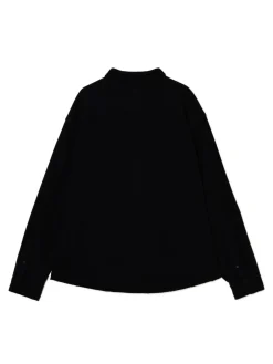 Clearance Czarna koszula z postrzępieniami Koszule
