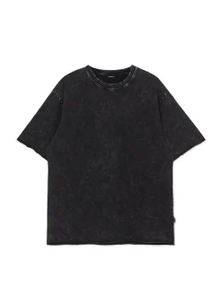 Discount Czarna koszulka acid wash Koszulki