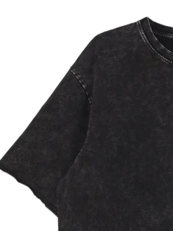 Discount Czarna koszulka acid wash Koszulki