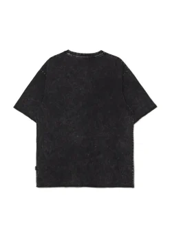 Discount Czarna koszulka acid wash Koszulki