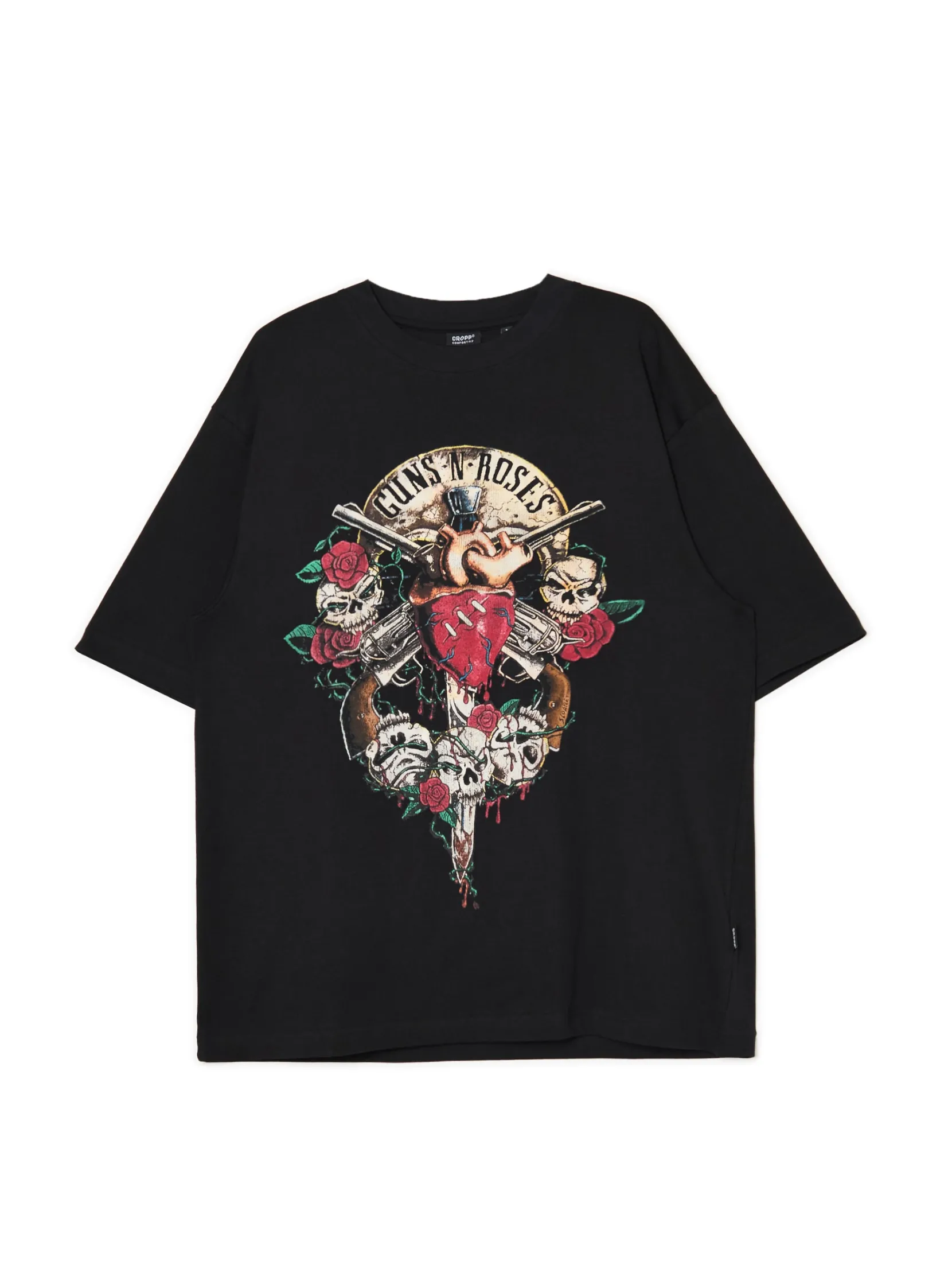Fashion Czarna koszulka Guns N' Roses Koszulki