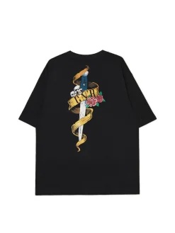 Fashion Czarna koszulka Guns N' Roses Koszulki