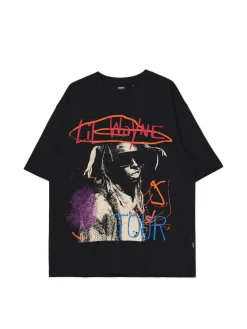 New Czarna koszulka Lil Wayne Koszulki