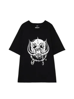 Sale Czarna koszulka z nadrukiem Motörhead UNISEX Unisex|Koszulki