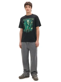 Best Czarna koszulka z nadrukiem Beetlejuice UNISEX Koszulki|Unisex