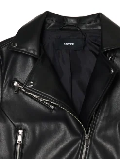 Outlet Czarna kurtka biker Kurtki, Płaszcze