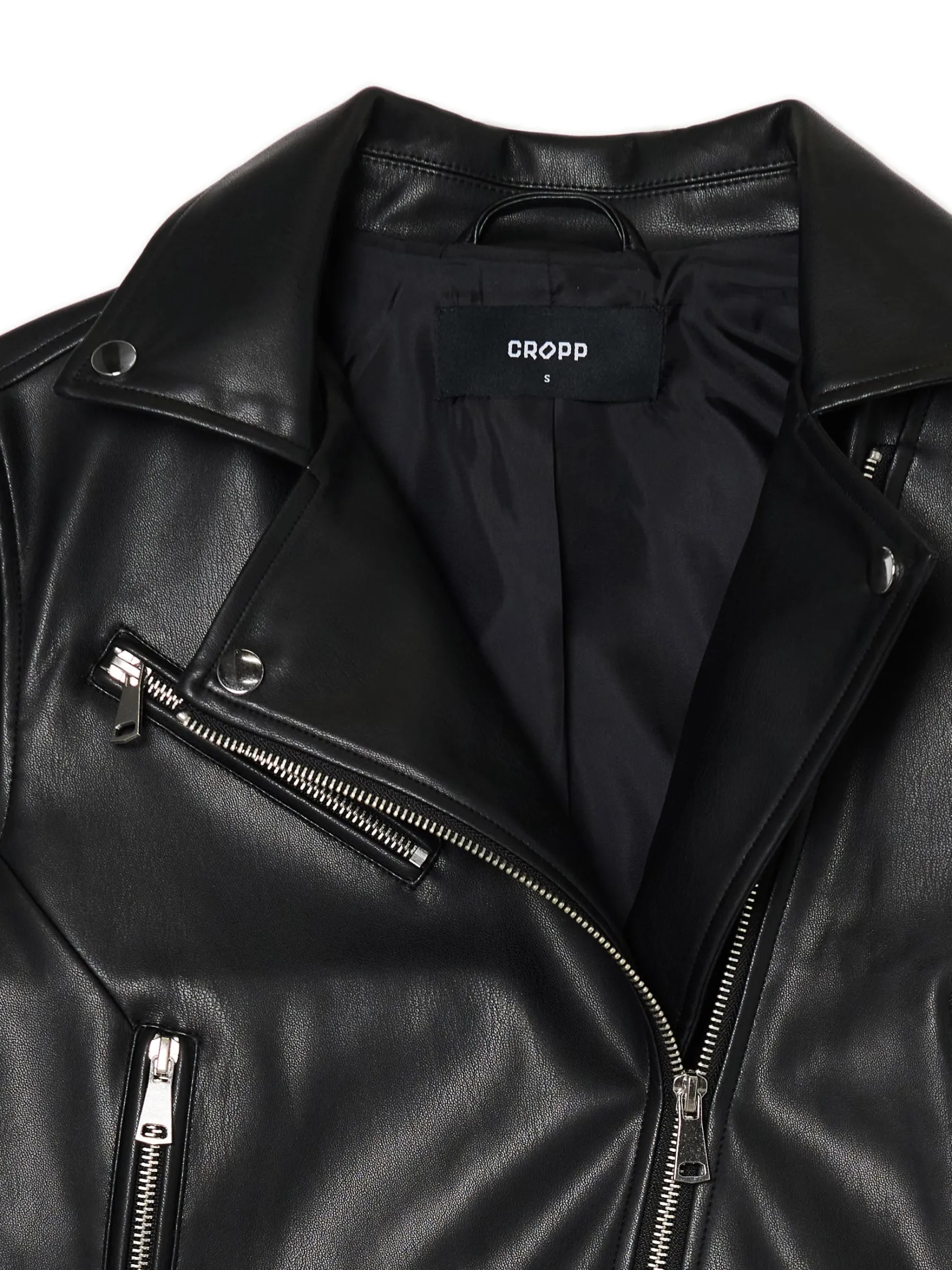 Outlet Czarna kurtka biker Kurtki, Płaszcze