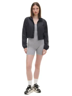 Outlet Czarna kurtka bomber Kurtki, Płaszcze
