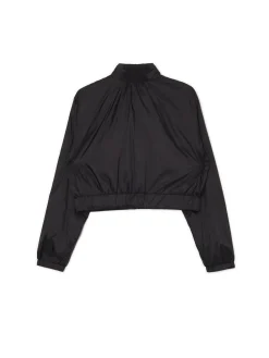 Outlet Czarna kurtka bomber Kurtki, Płaszcze