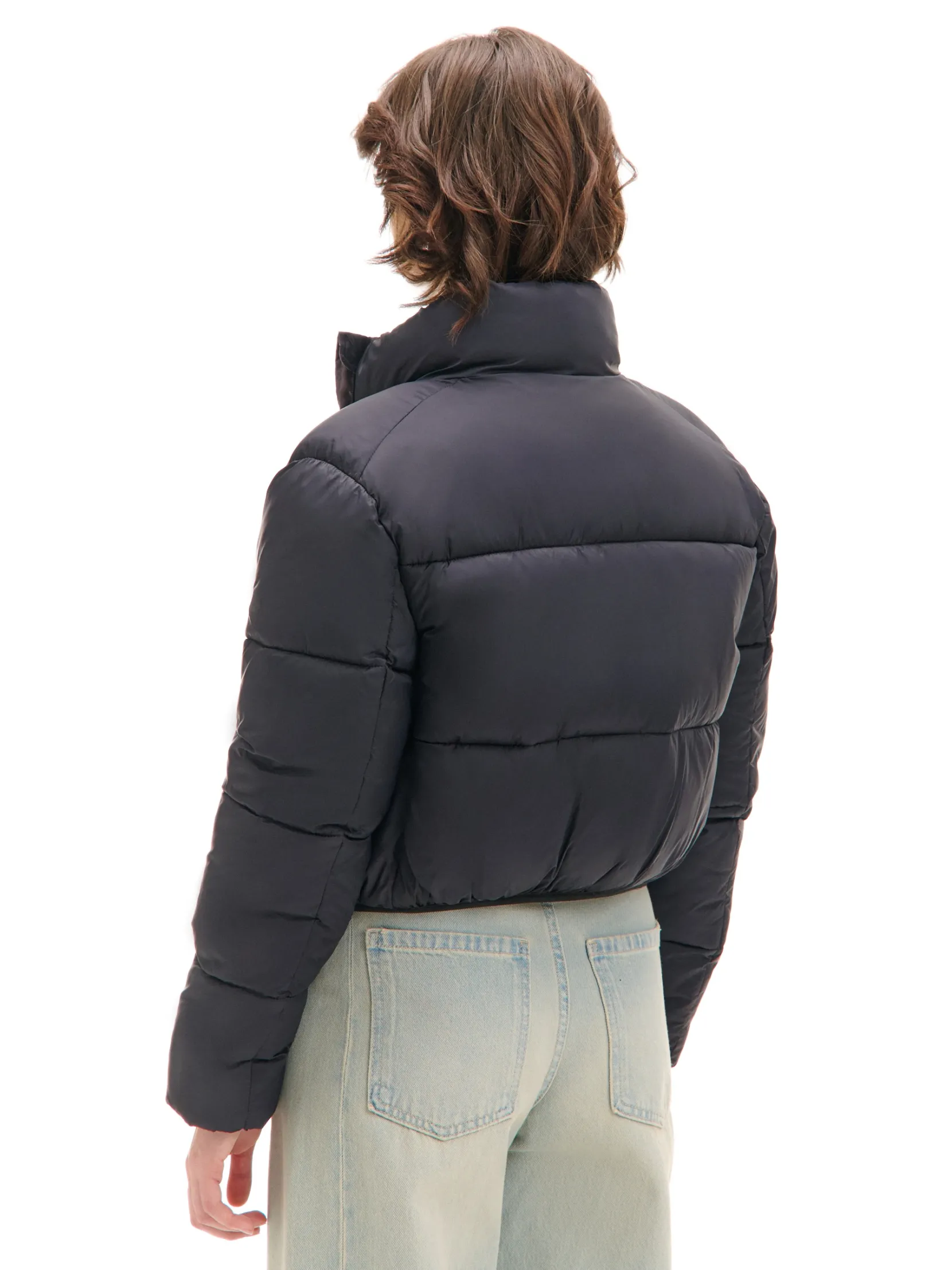 Discount Czarna kurtka puffer Kurtki, Płaszcze
