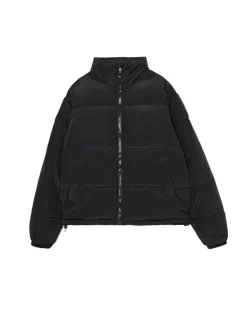 New Czarna kurtka puffer ze stójką Kurtki Zimowe|Kurtki, Płaszcze