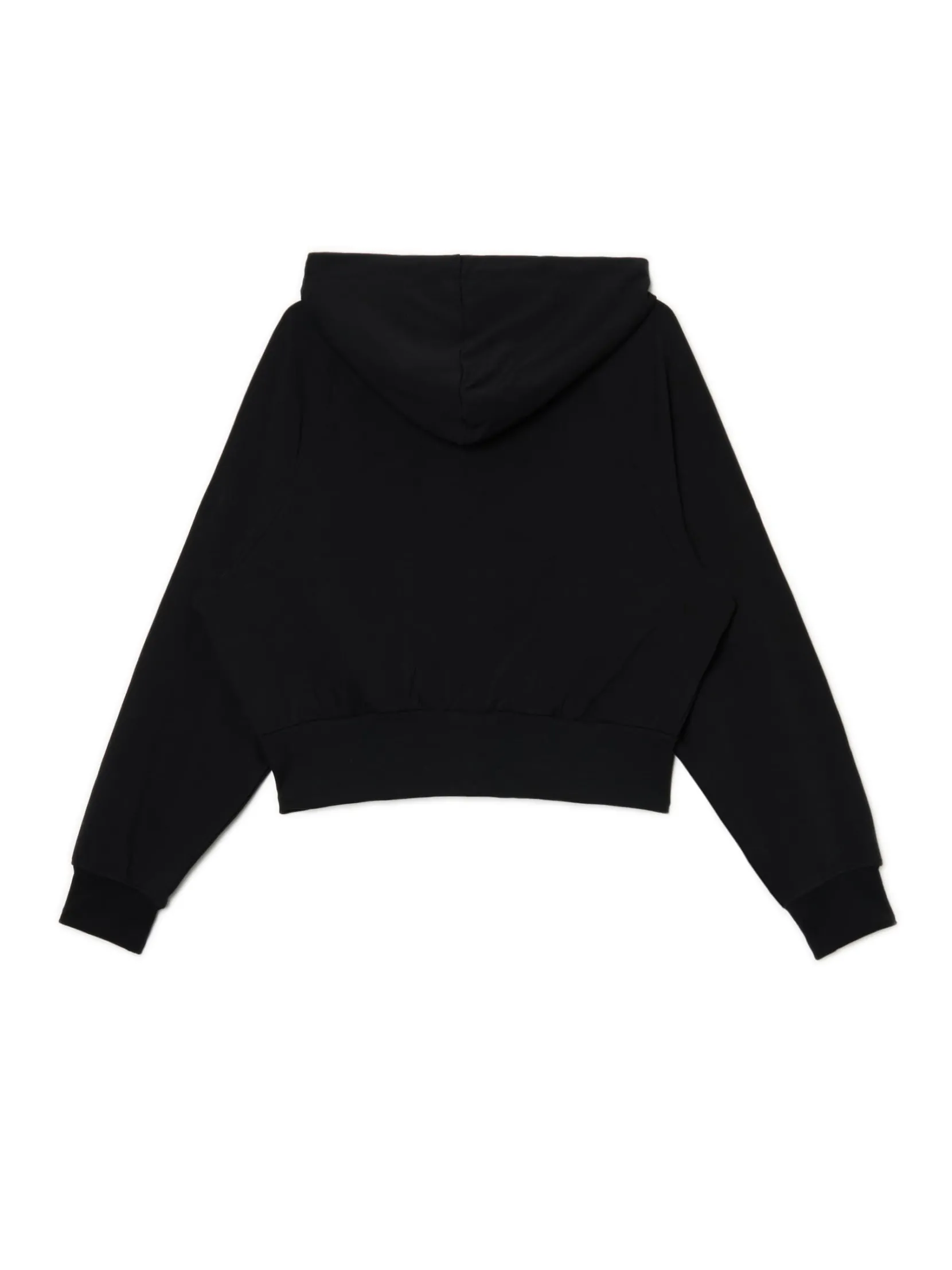Outlet Czarna rozpinana bluza kapturem Bluzy