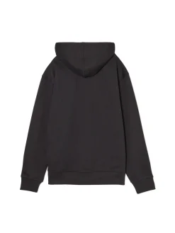 Outlet Czarna rozpinana bluza z kapturem Bluzy|Sety