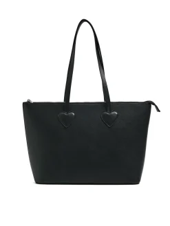 Outlet Czarna torba shopper Torby, Plecaki