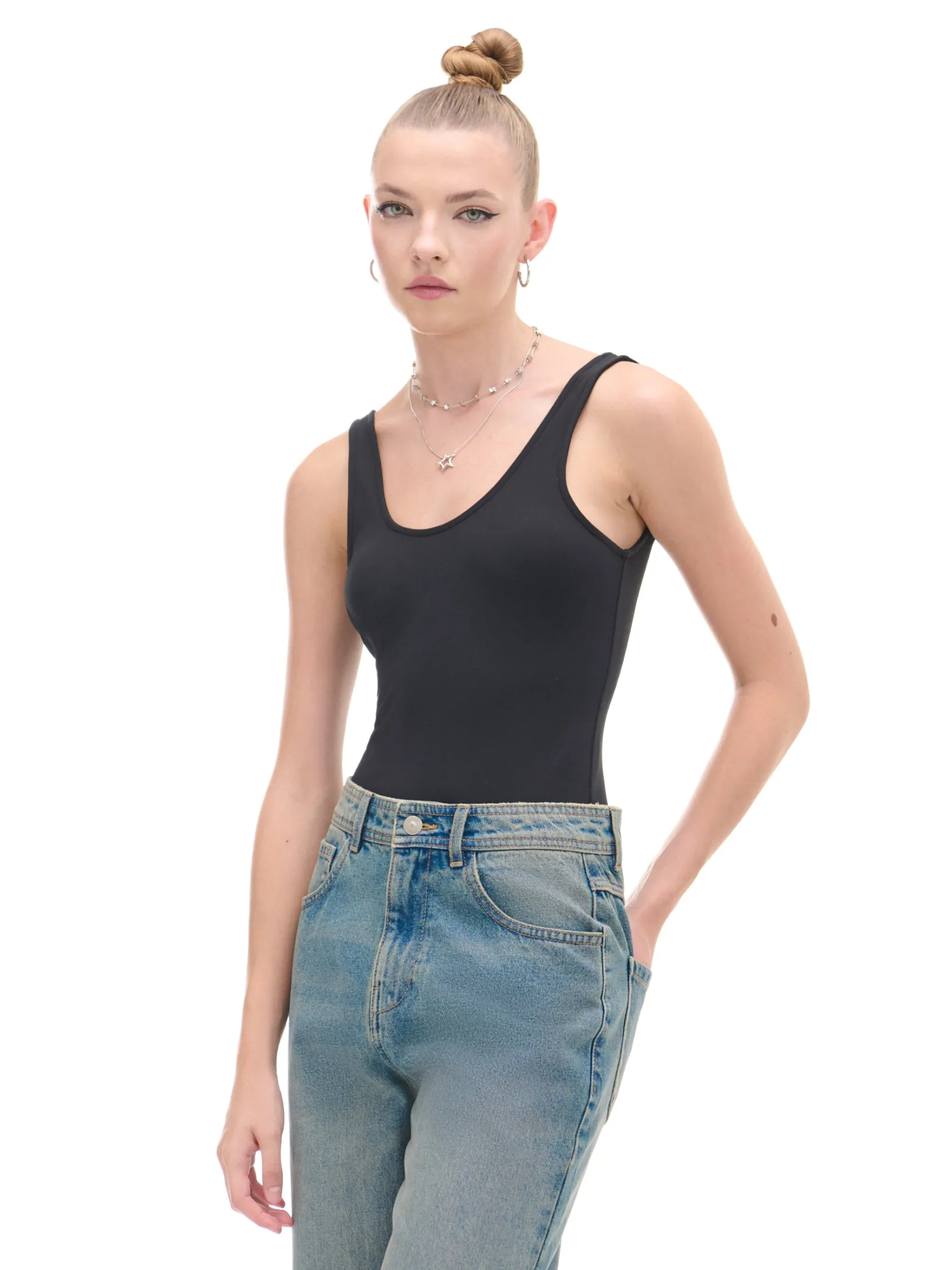 Clearance Czarne body Koszulki, Topy