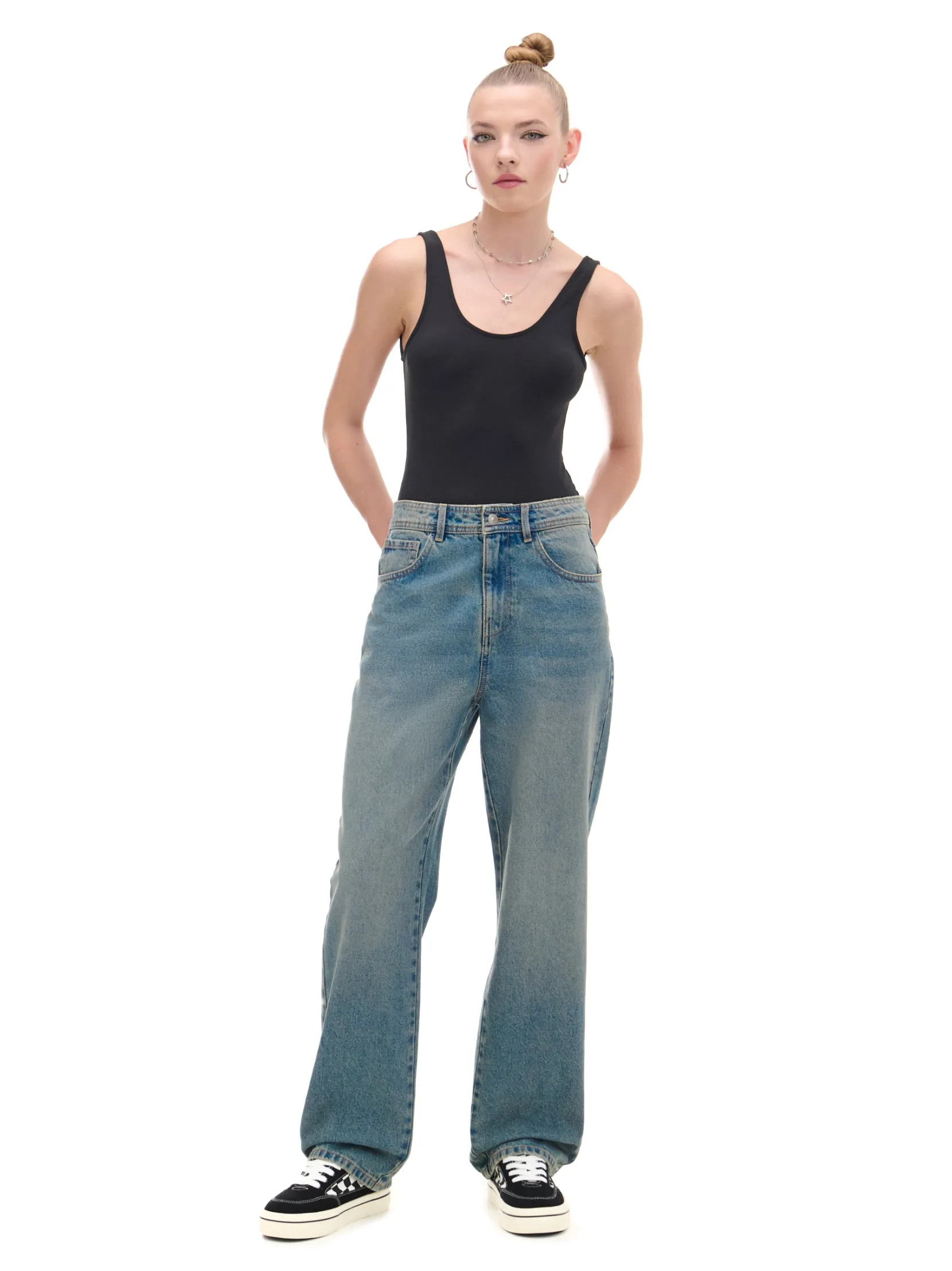 Clearance Czarne body Koszulki, Topy