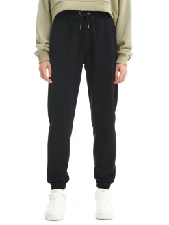 Sale Czarne dresowe joggery Spodnie