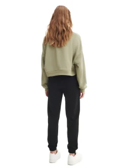 Sale Czarne dresowe joggery Spodnie