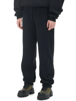 Hot Czarne dresowe joggery Spodnie