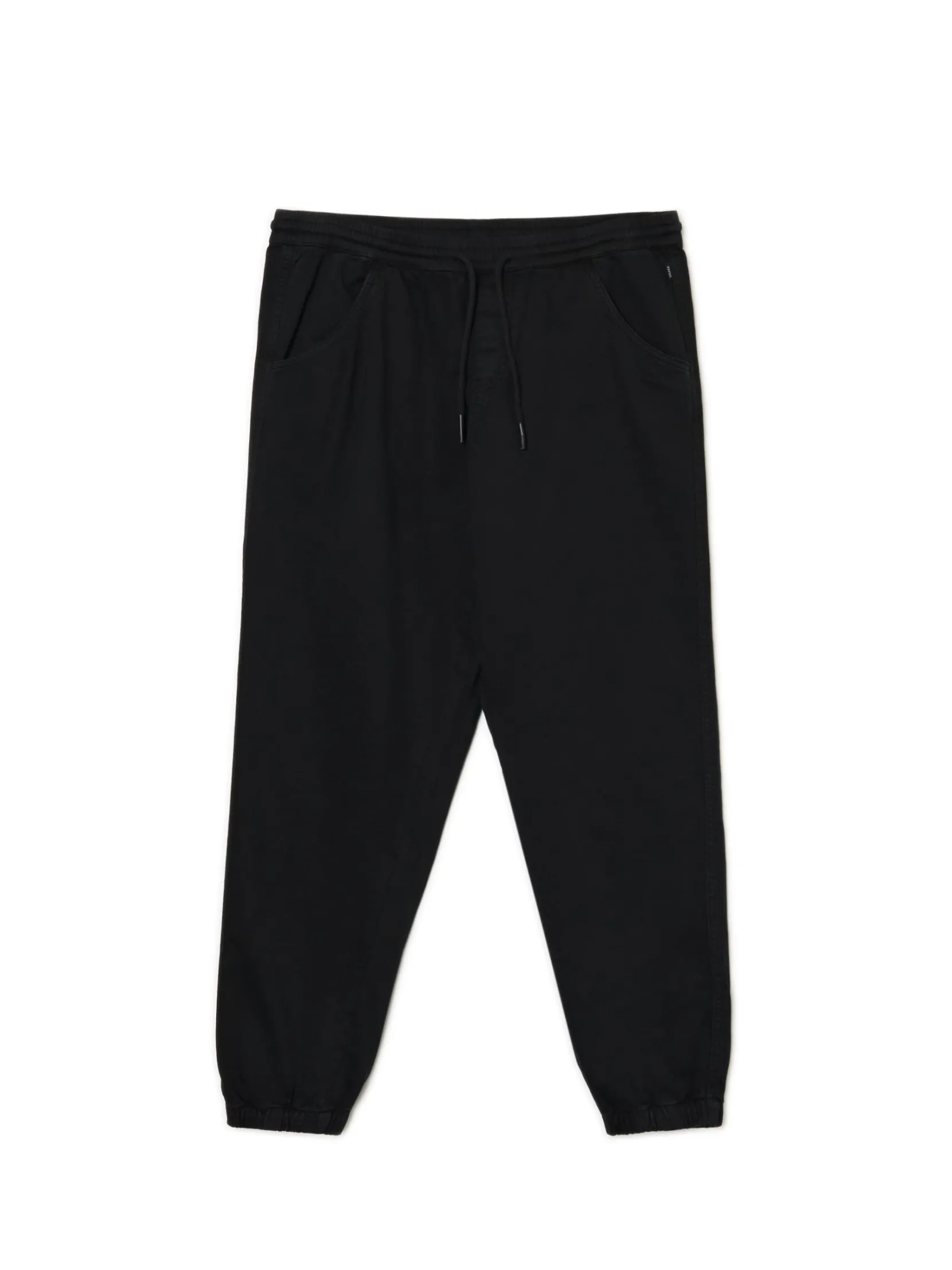 Hot Czarne dresowe joggery loose Spodnie